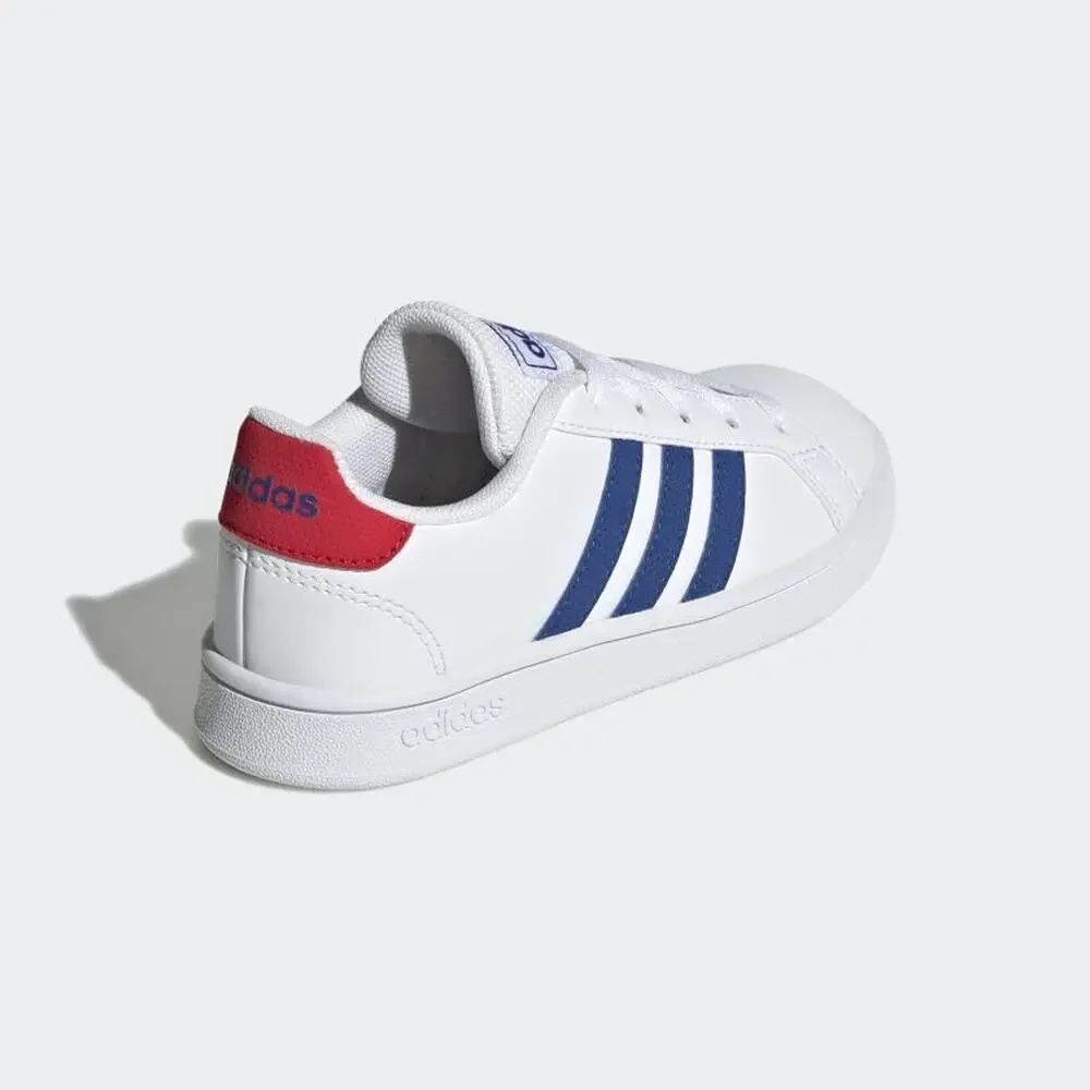 ADIDAS GRAND COURT SHOES KIDS', WHITE, SIZE 3.5